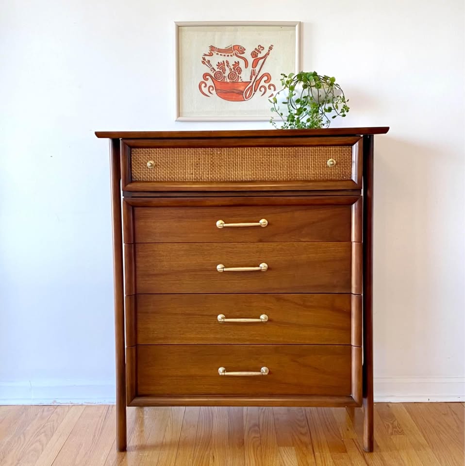 Mid-Century Modern Walnut Dresser