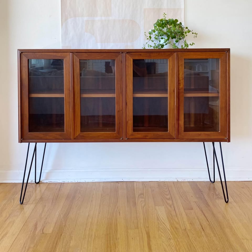 Mid-Century Modern Glass Cabinet