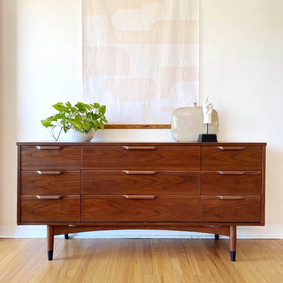 Mid-Century Modern Walnut Dresser