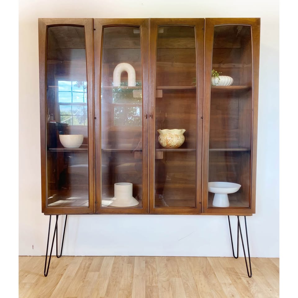 Mid-Century Glass Display Cabinet