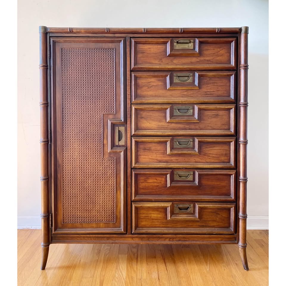Mid-Century Bamboo Chest