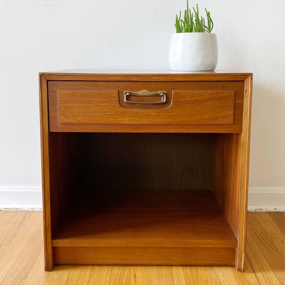 Mid-Century Wooden Nightstand
