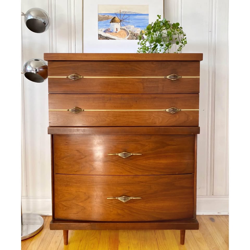 Mid-Century Modern Walnut Dresser