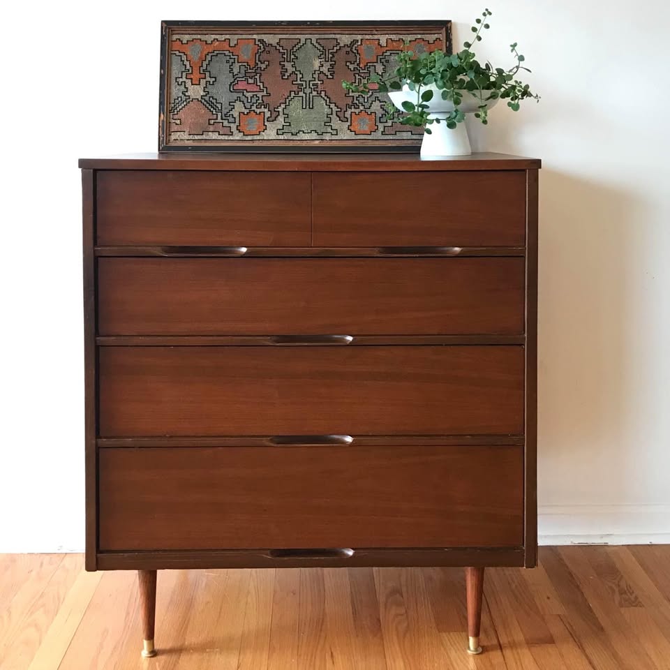 Mid-Century Modern Walnut Dresser
