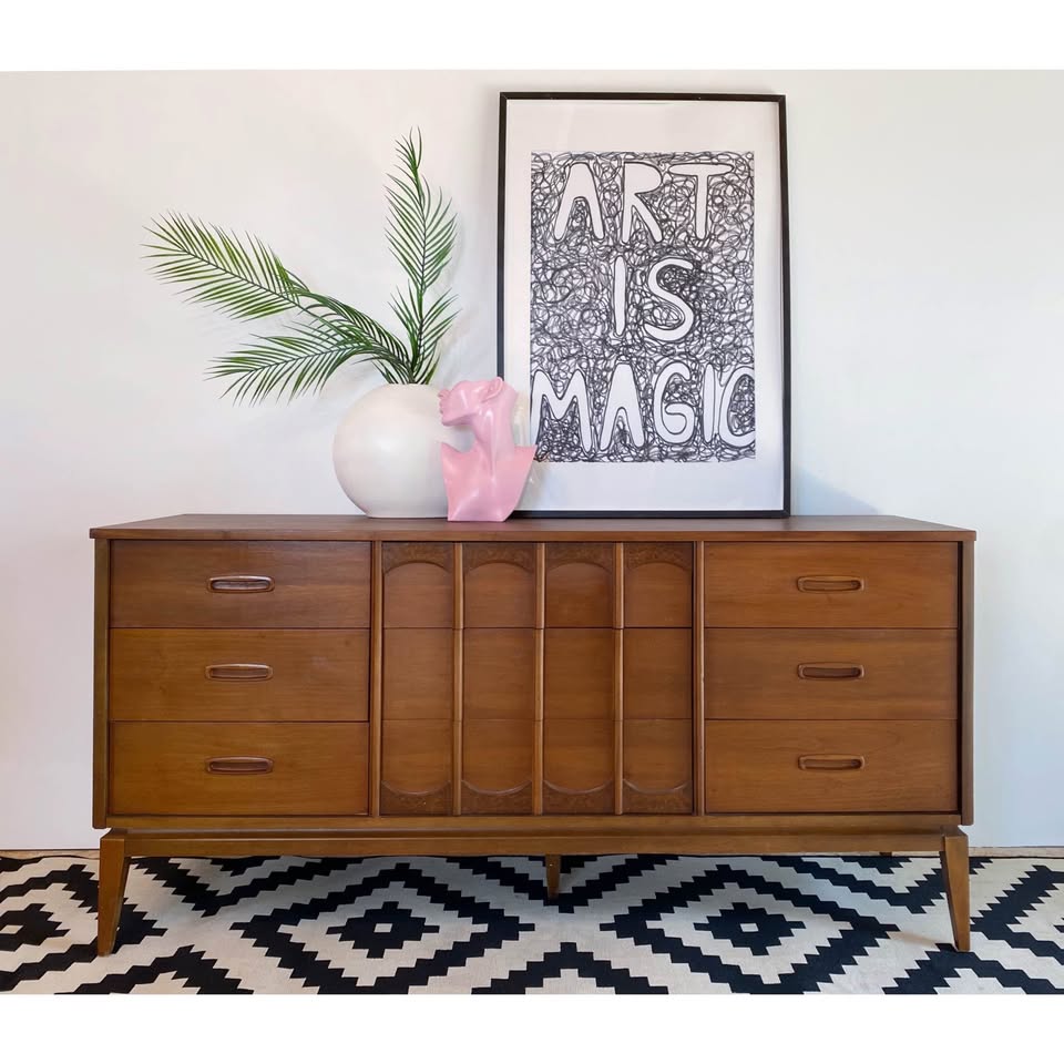Mid-Century Modern Wood Dresser