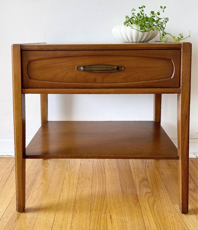 Mid-Century Wood Nightstand