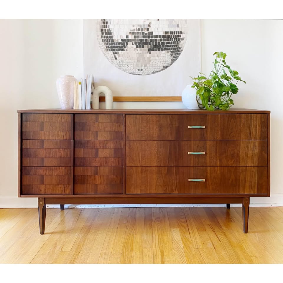 Mid-Century Walnut Dresser