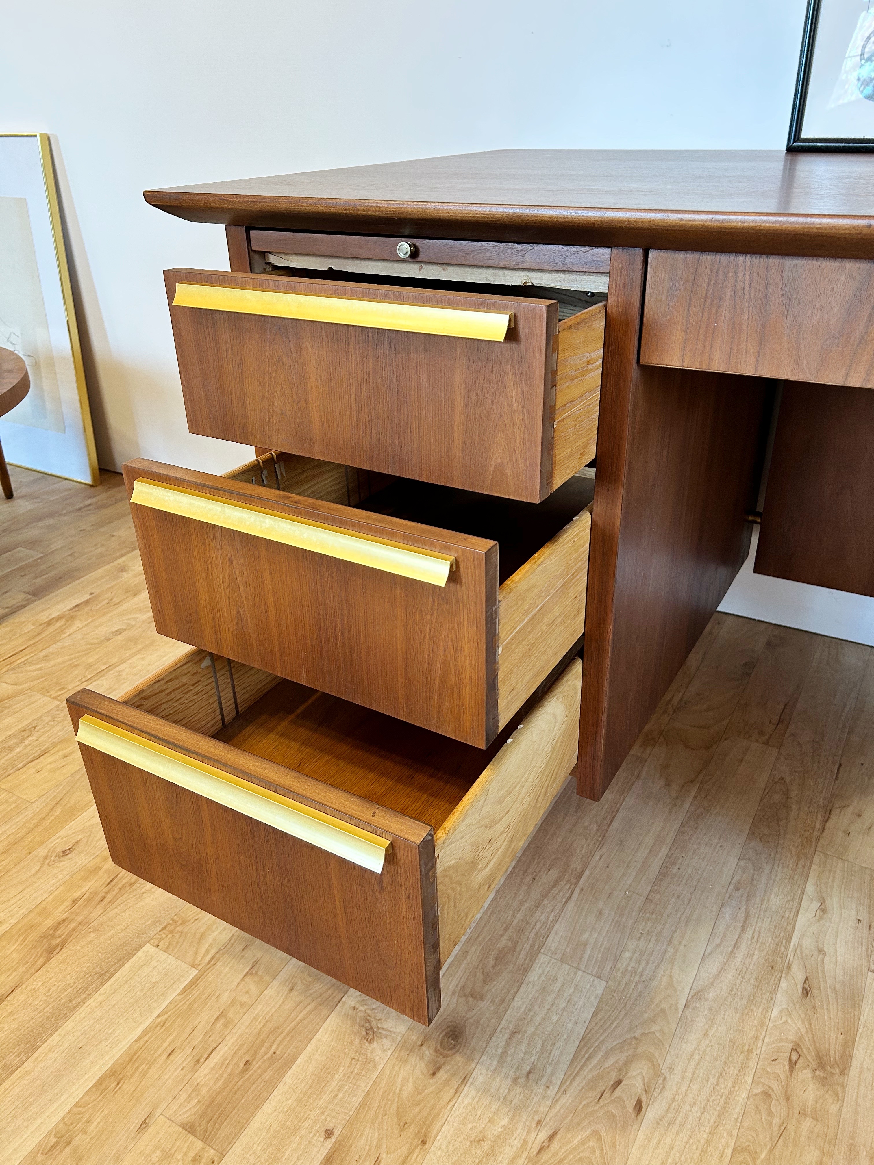 Walnut Finish Writing Desk