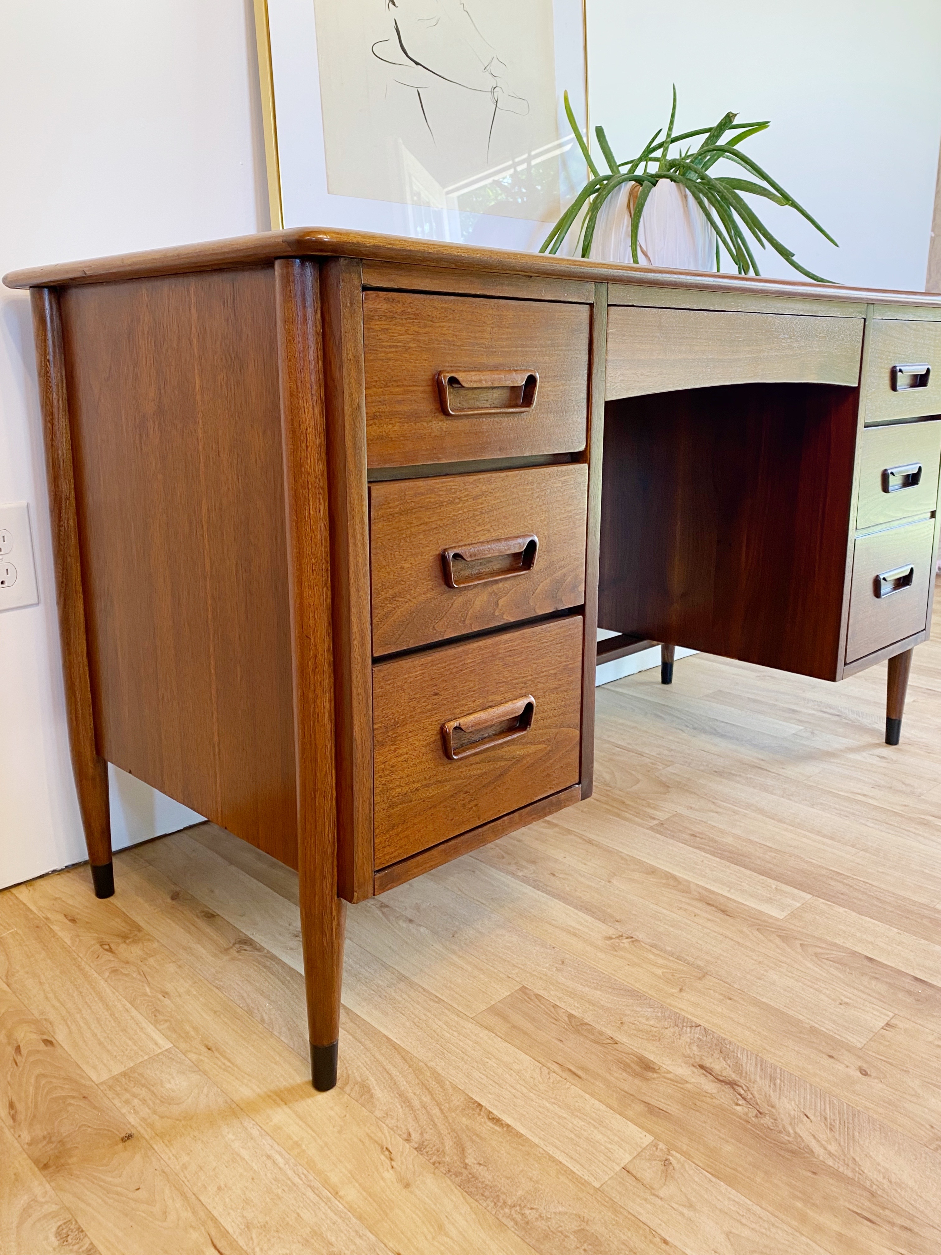 Mid Century Lany Desk