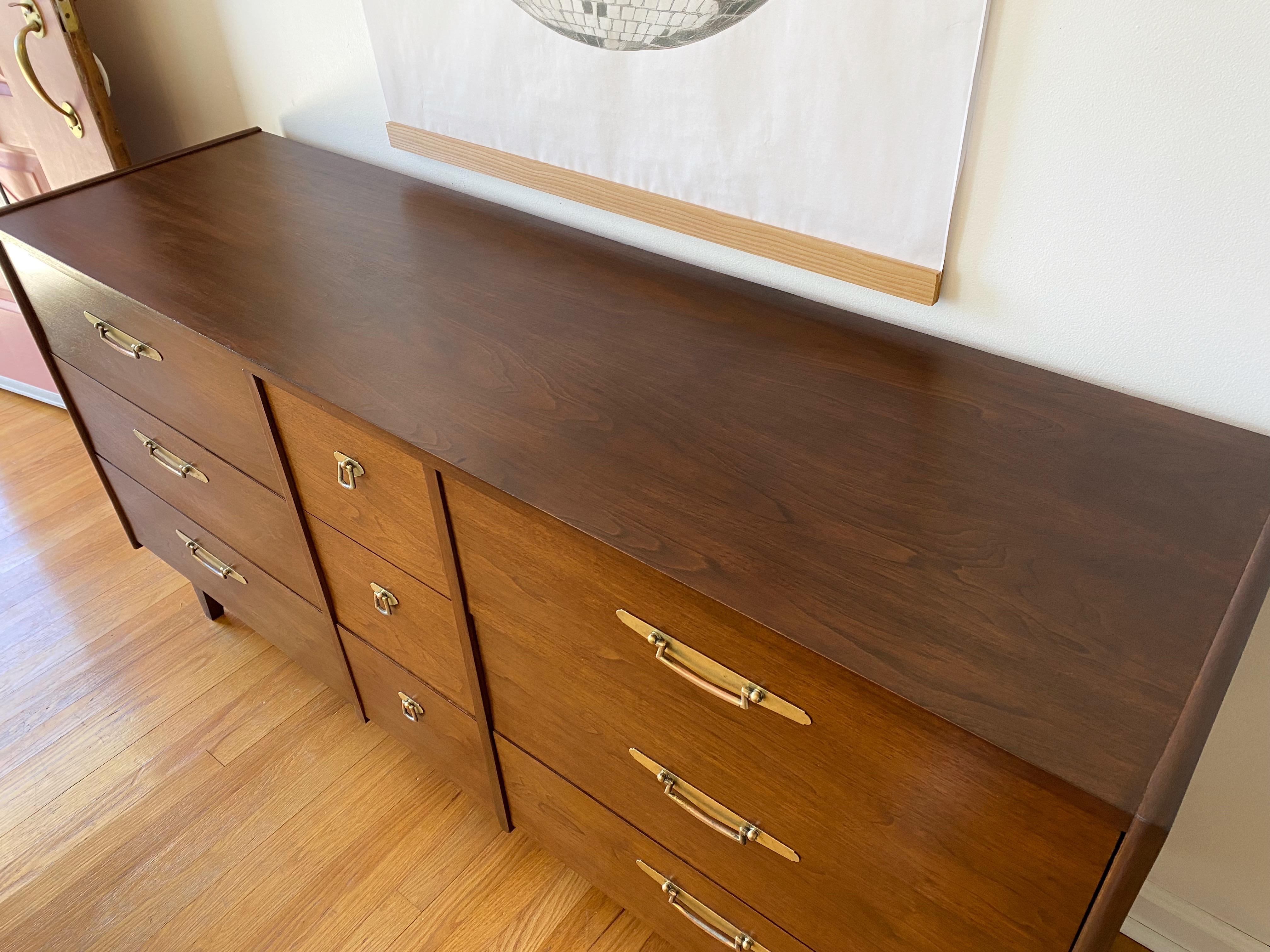 Mid-Century Modern Walnut Dresser