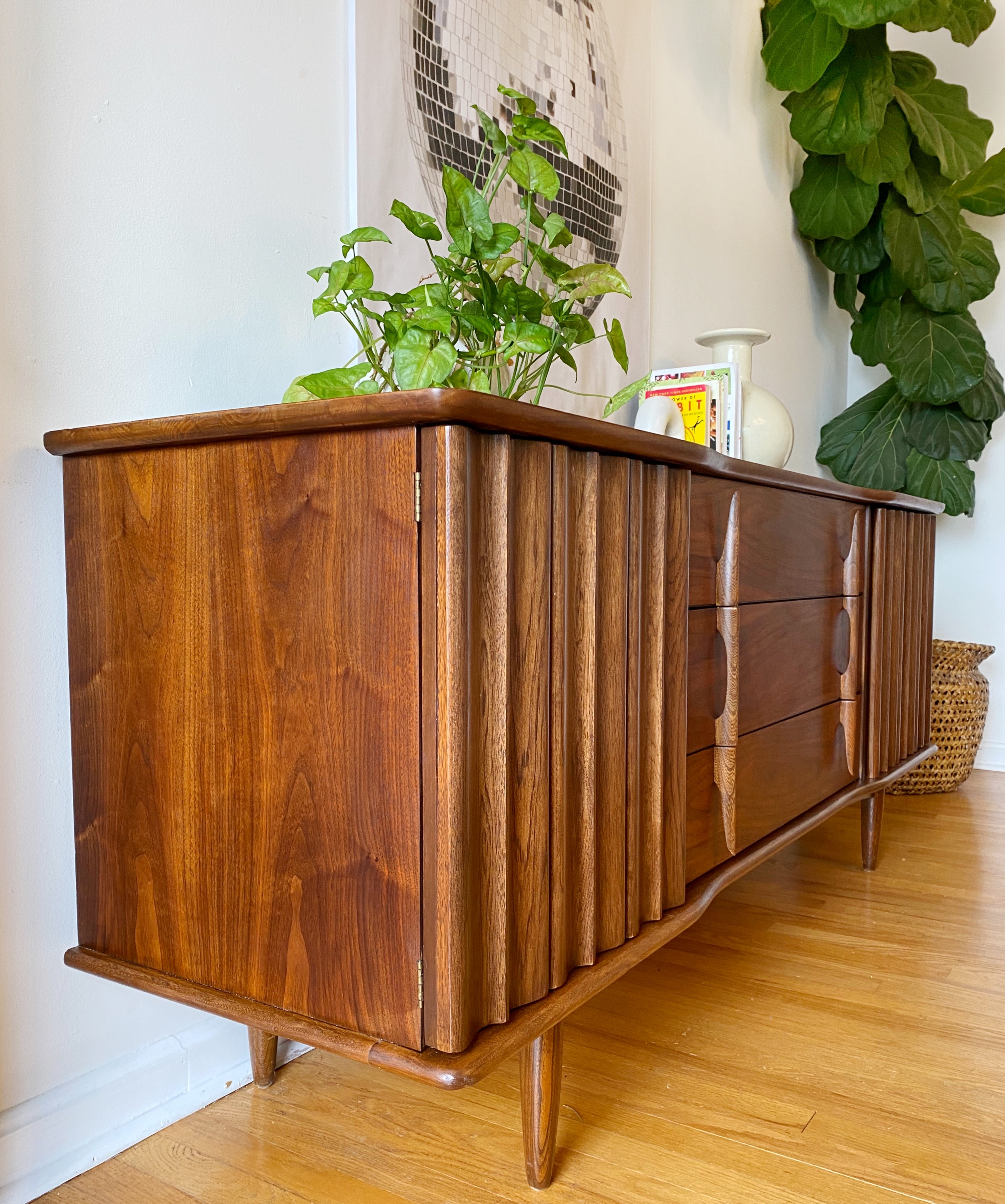 Mid-Century Modern Wood Cabinet