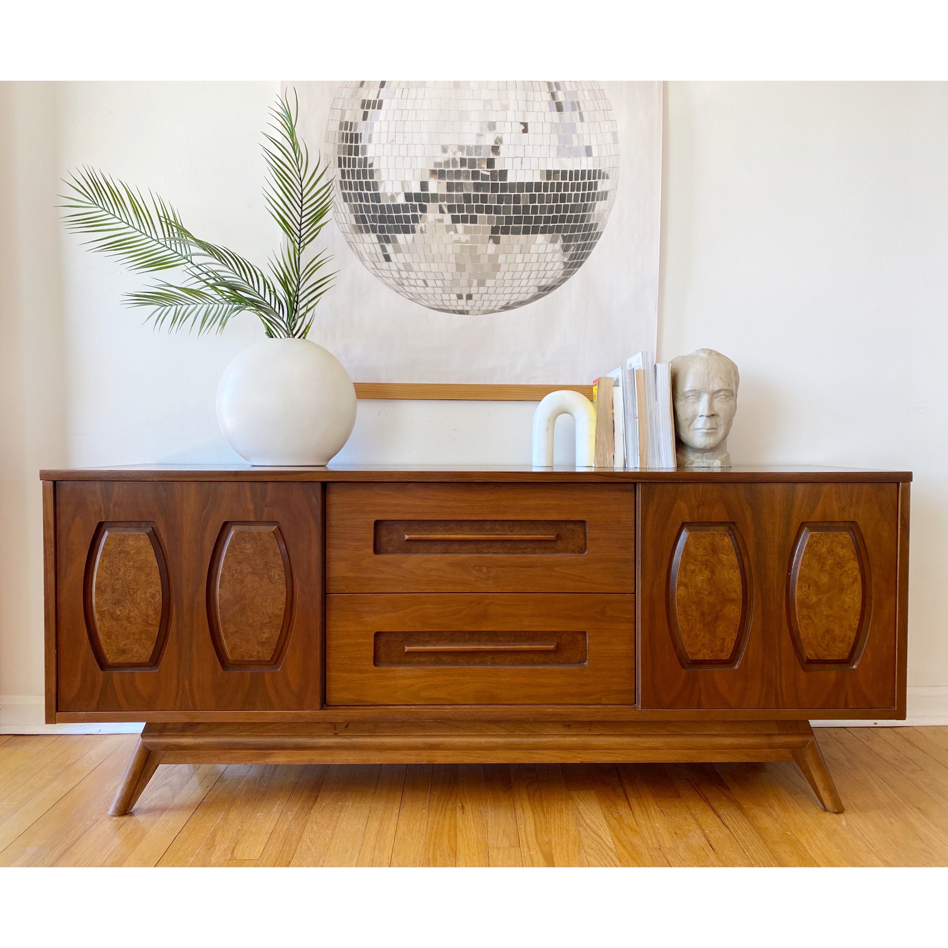 Mid-Century Walnut Credenza