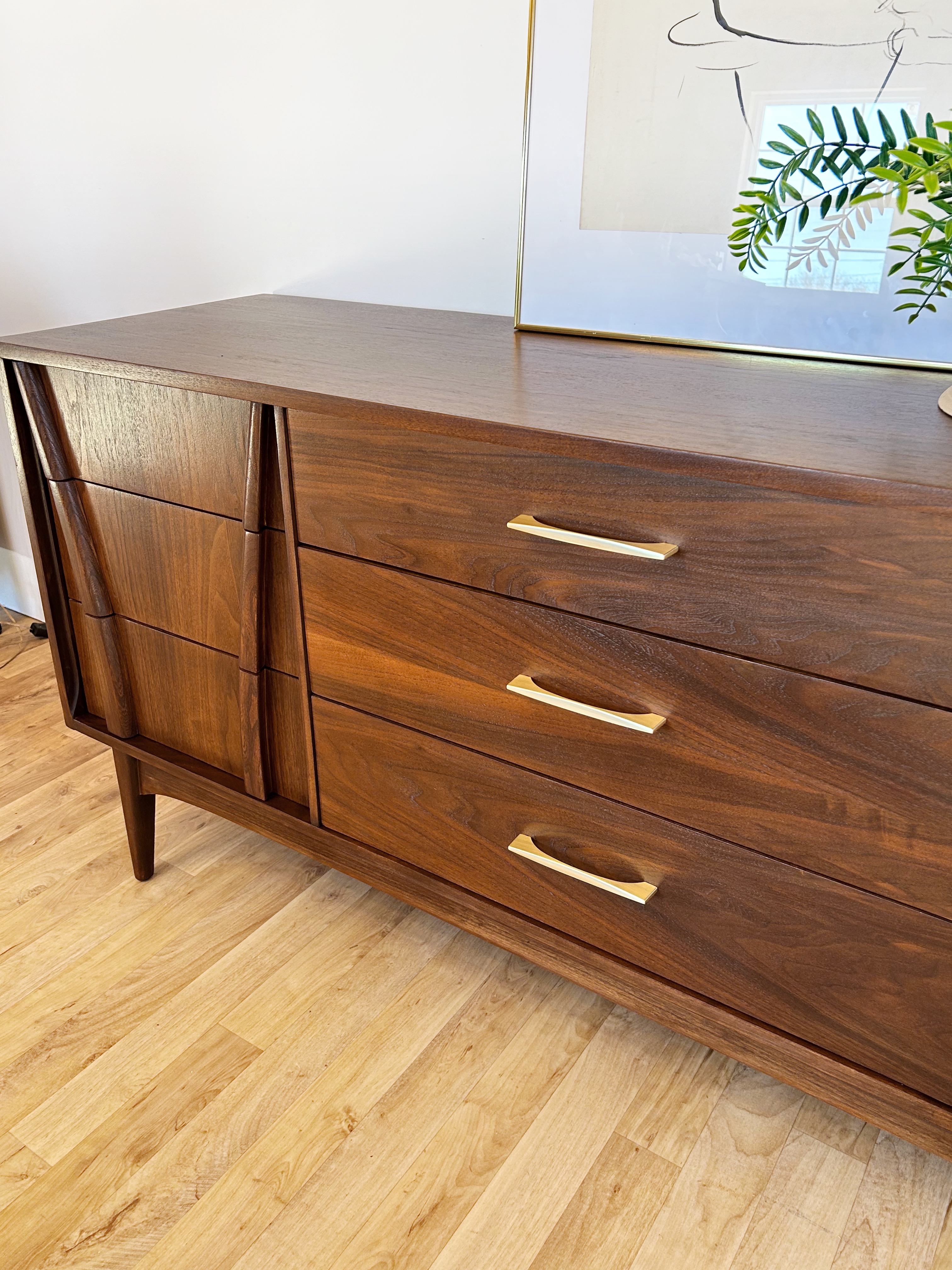 Mid-Century Modern Walnut Dresser