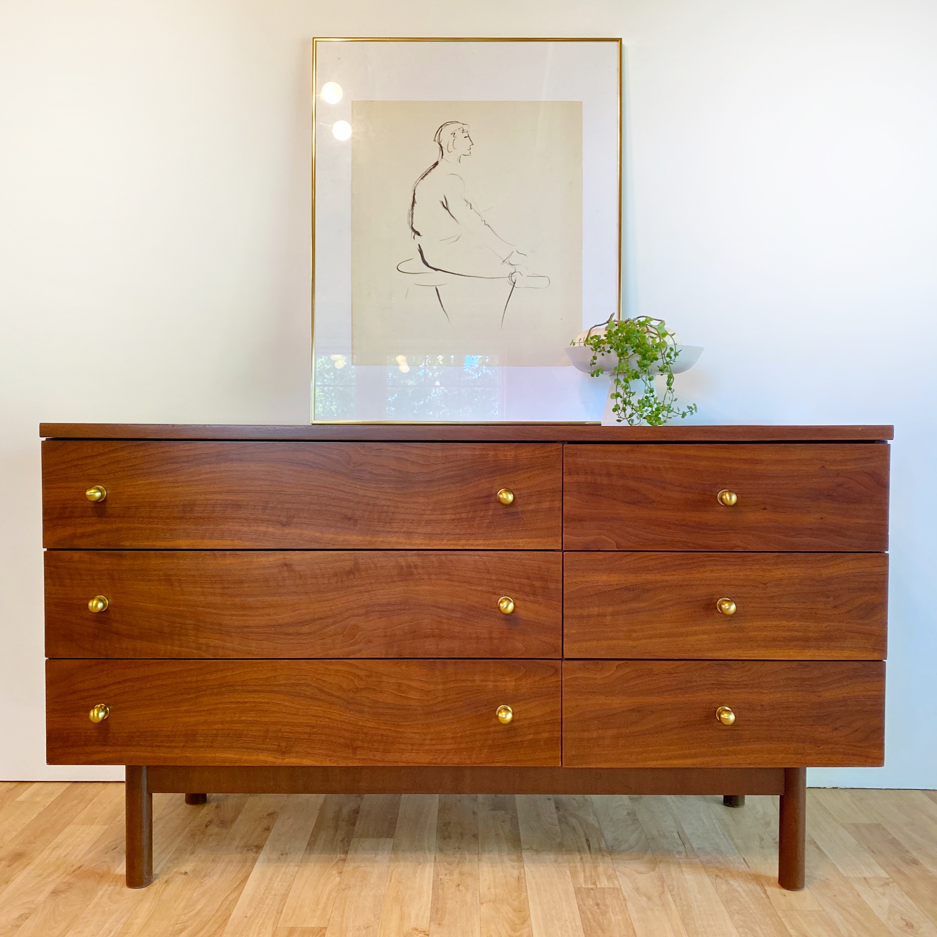 Mid-Century Modern Walnut Dresser