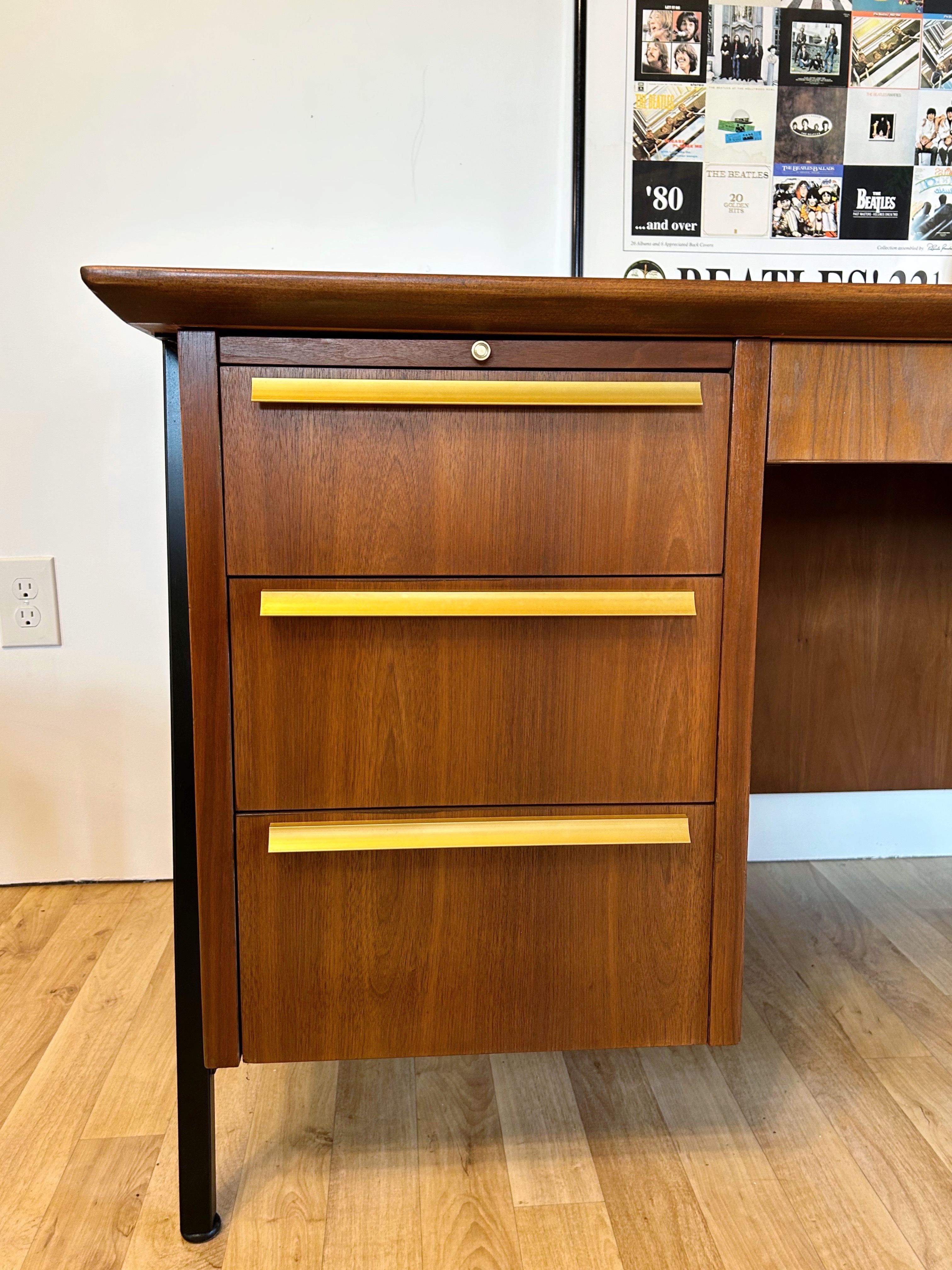Walnut Finish Writing Desk