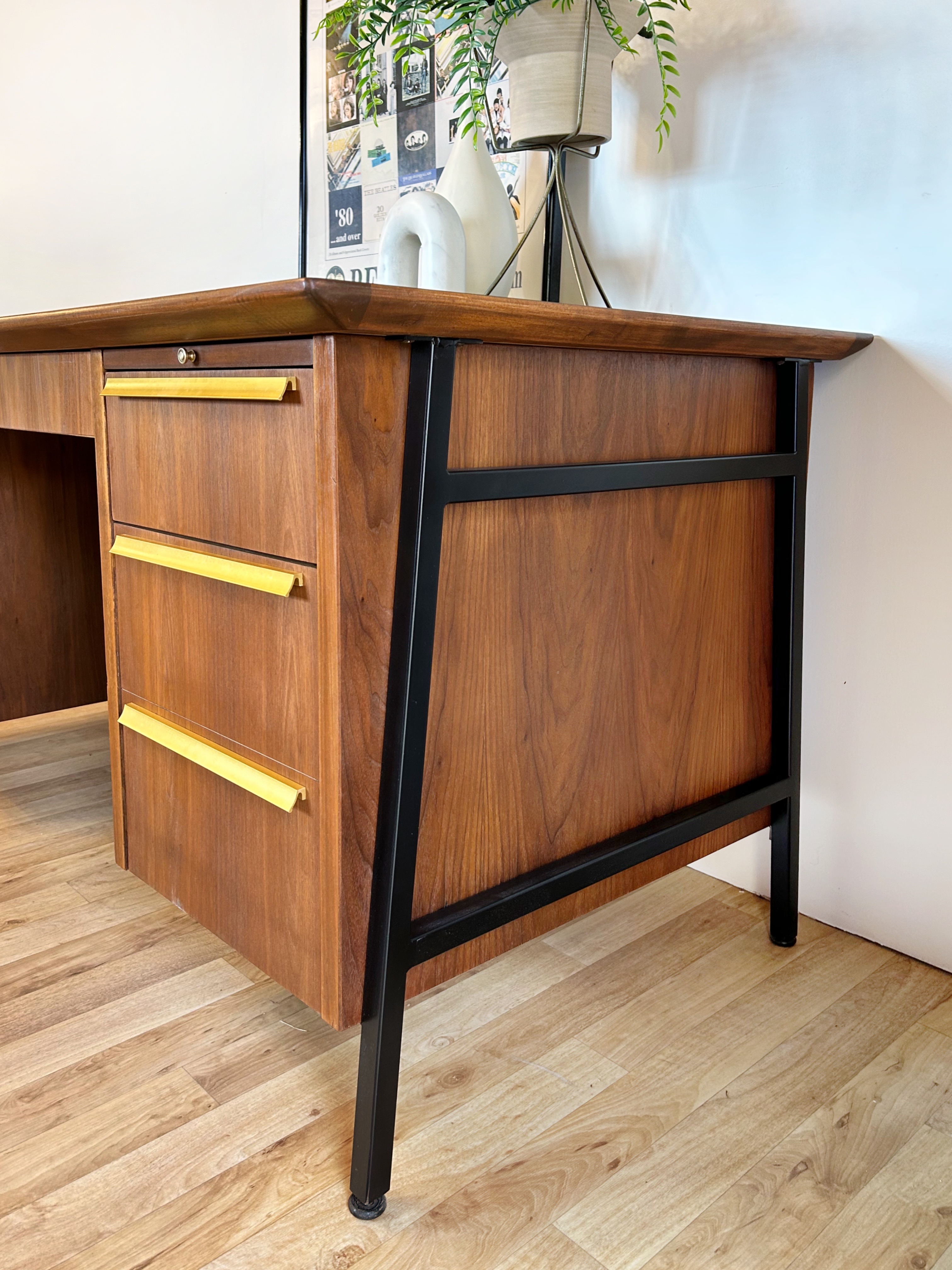 Walnut Finish Writing Desk