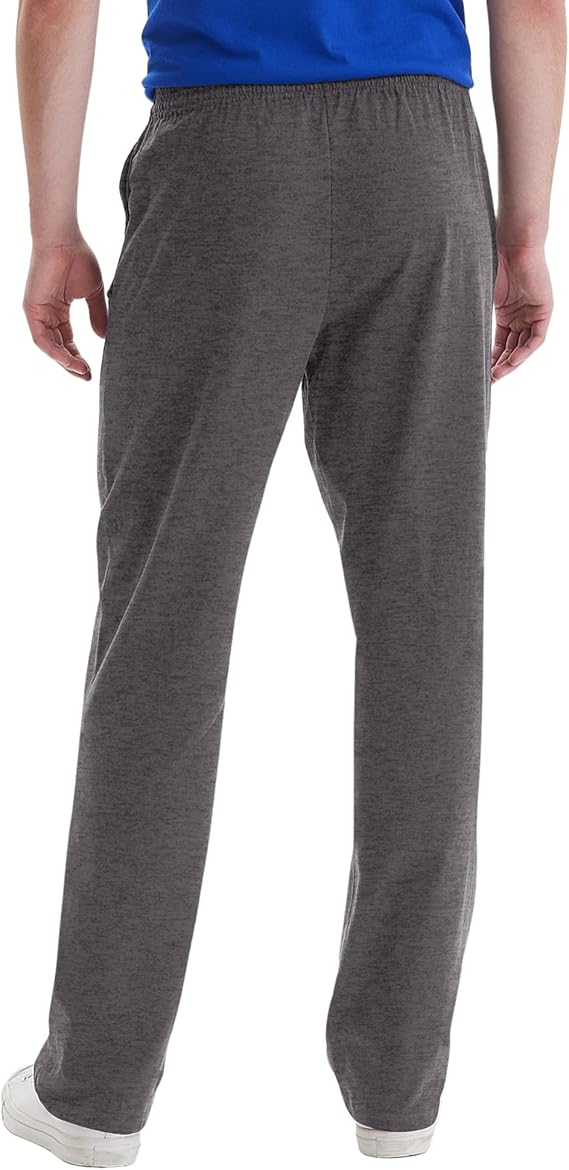 Hanes Men's Essentials Jersey Sweatpants, Cotton Lounge Pants with Pockets for Men, 32” Inseam