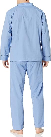 Hanes Men's Woven Plain-Weave Pajama Set