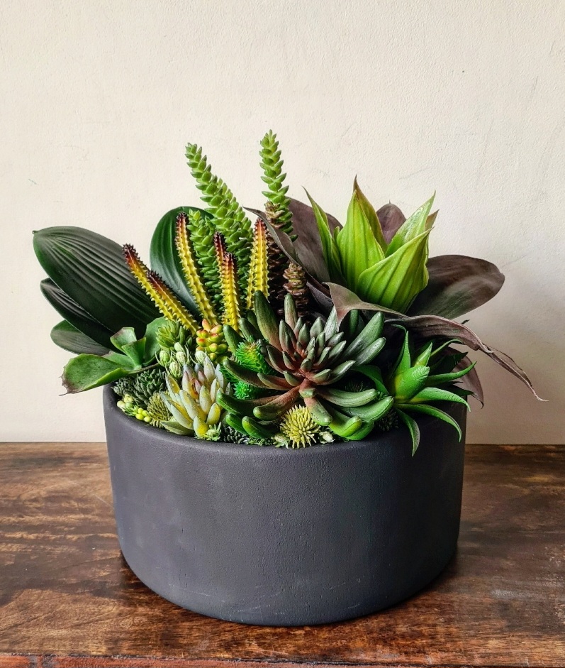 Large Faux Succulent Planter