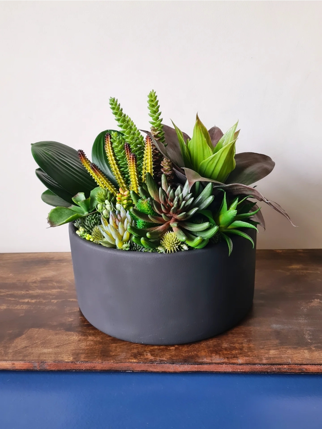 Large Faux Succulent Planter