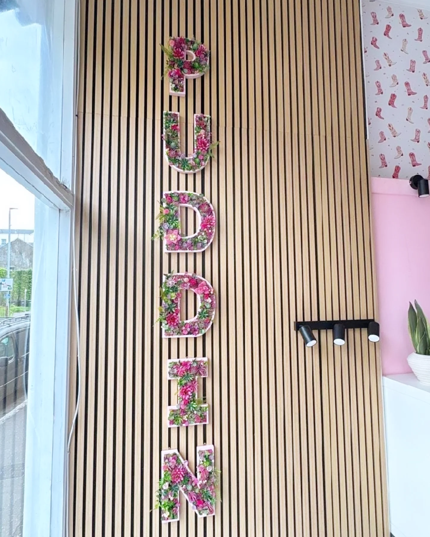 Botanical Faux Succulent Wall Letter (20cm/8" or 30cm/12" high)