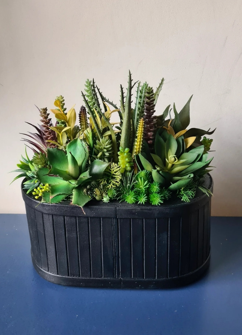 Unique Faux Succulent Planter