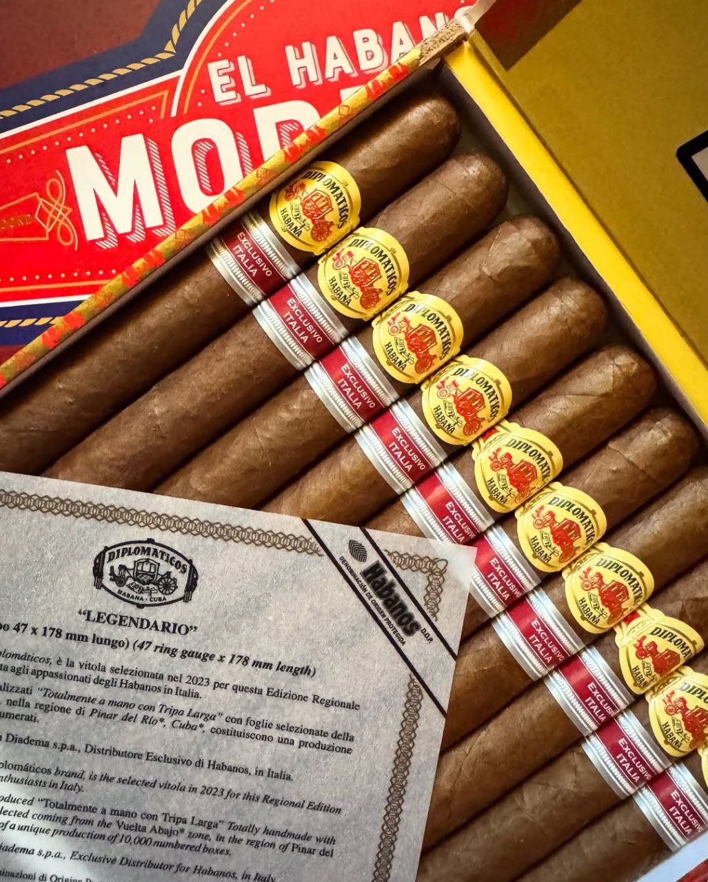 Coffret de cigares Diplomaticos Legendario