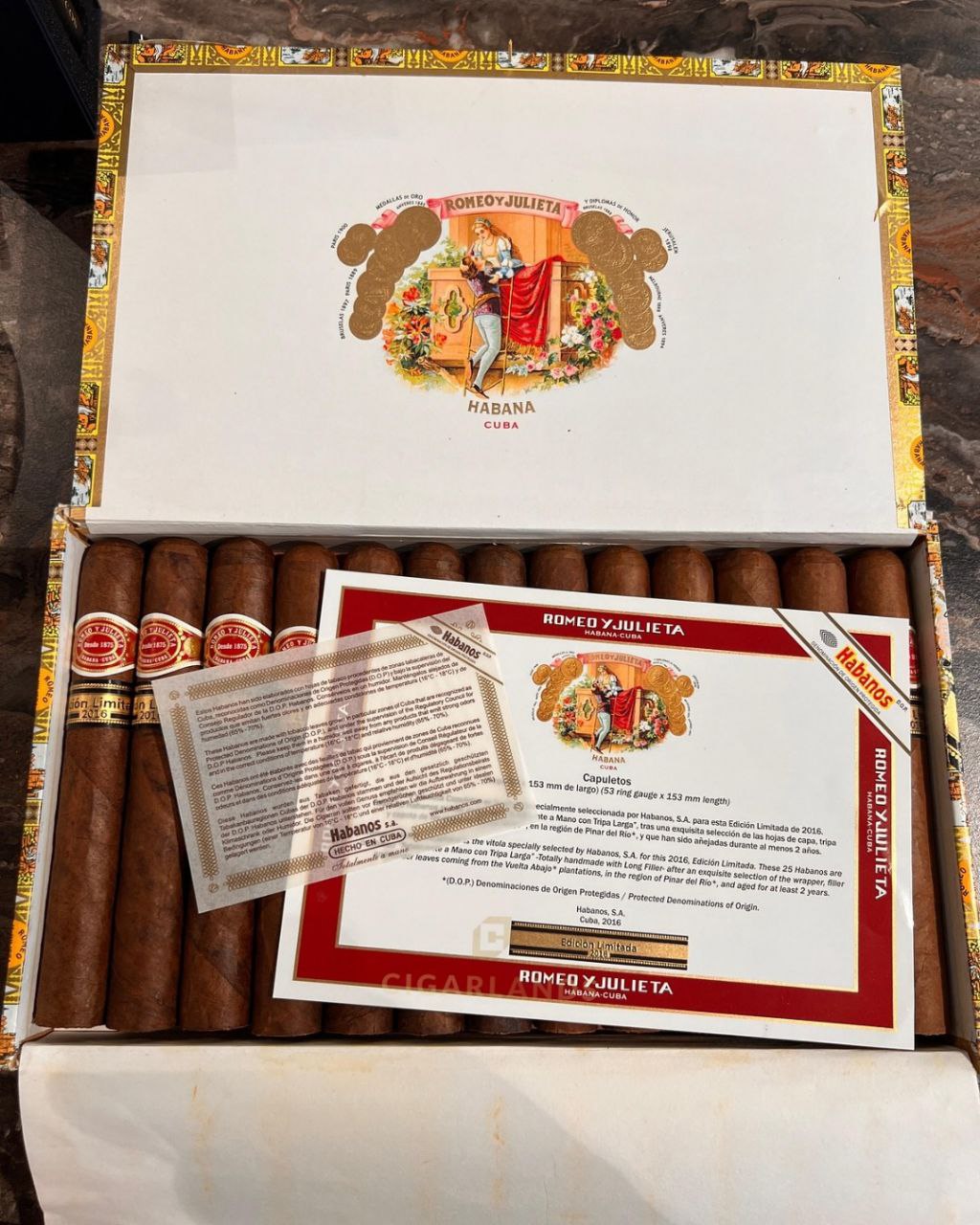 Cigares Romeo y Julieta