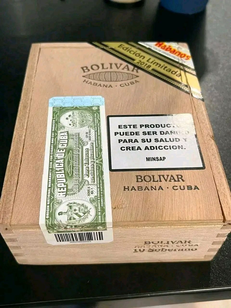 Coffret de cigares Bolivar Edición Limitada 2018
