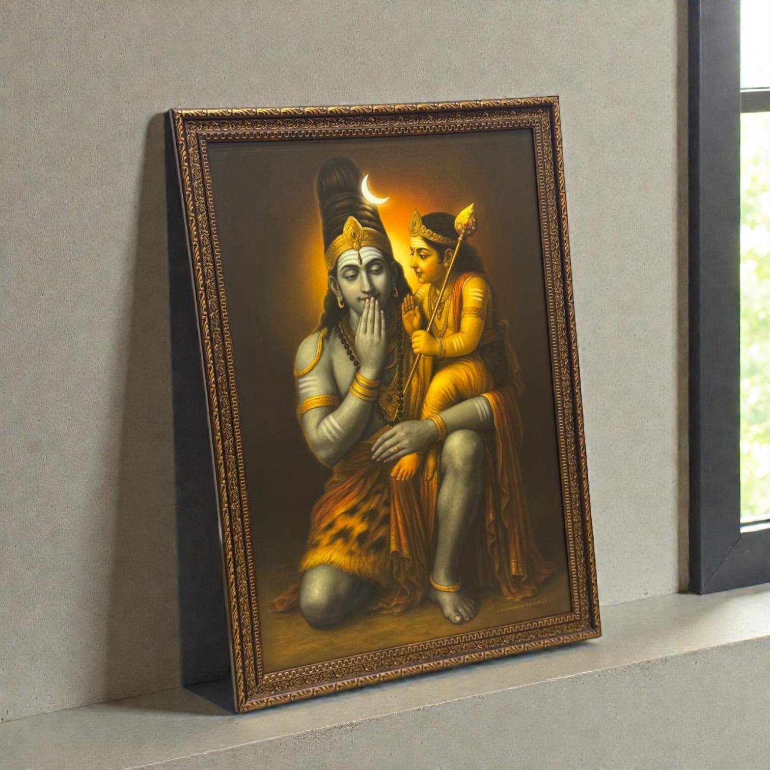 LORD SHIVA WITH MURUGAN