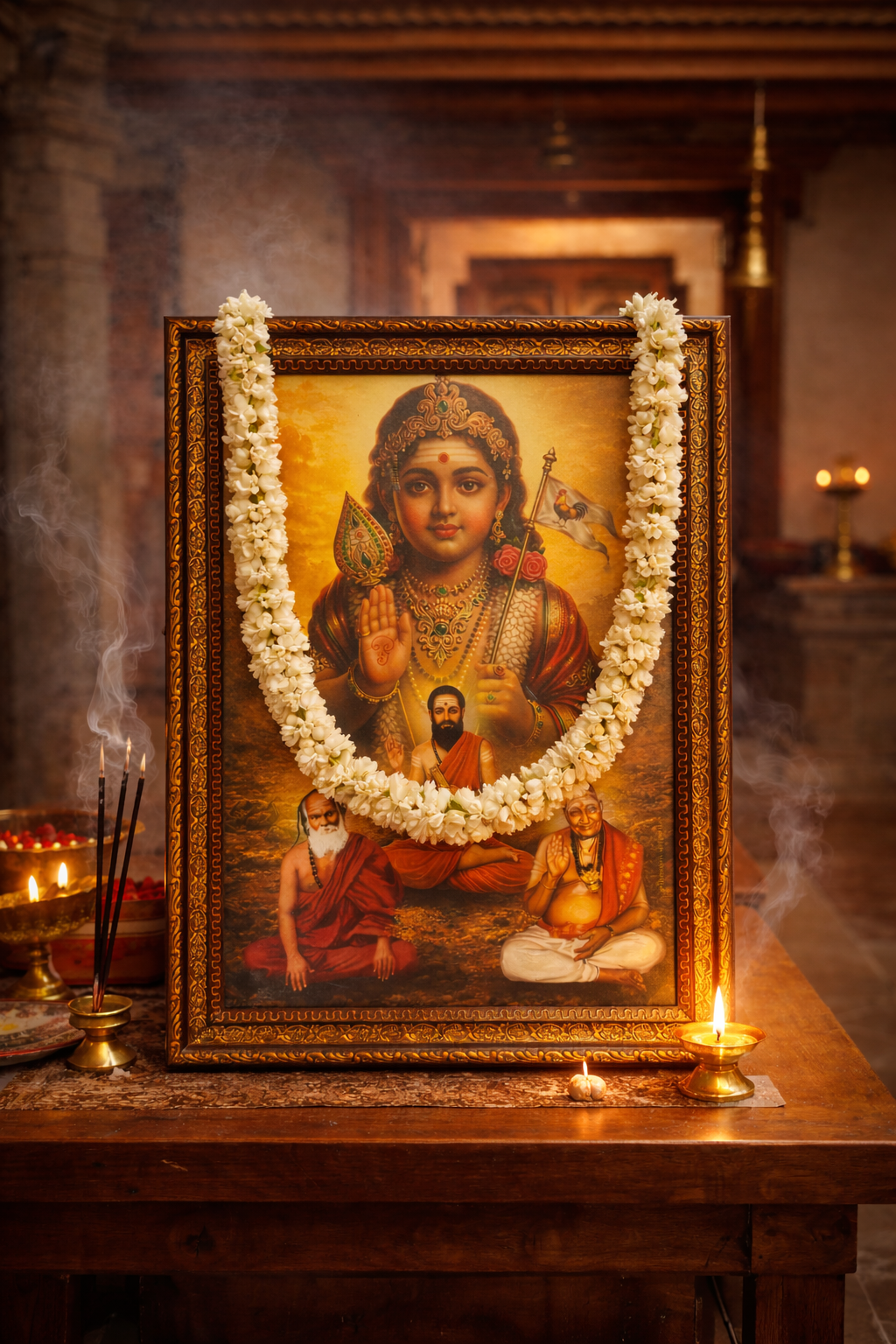 LORD MURUGAN WITH MOOVAR