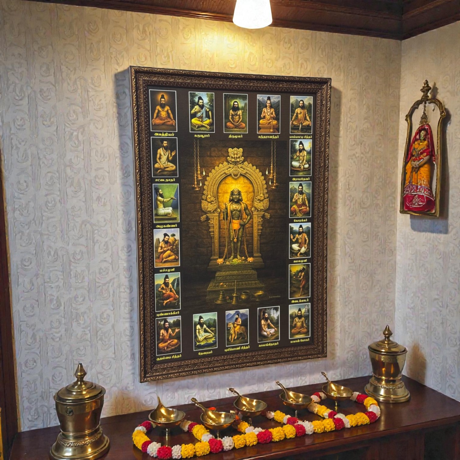 PALANI MURUGAN WITH 18 SIDDHARS