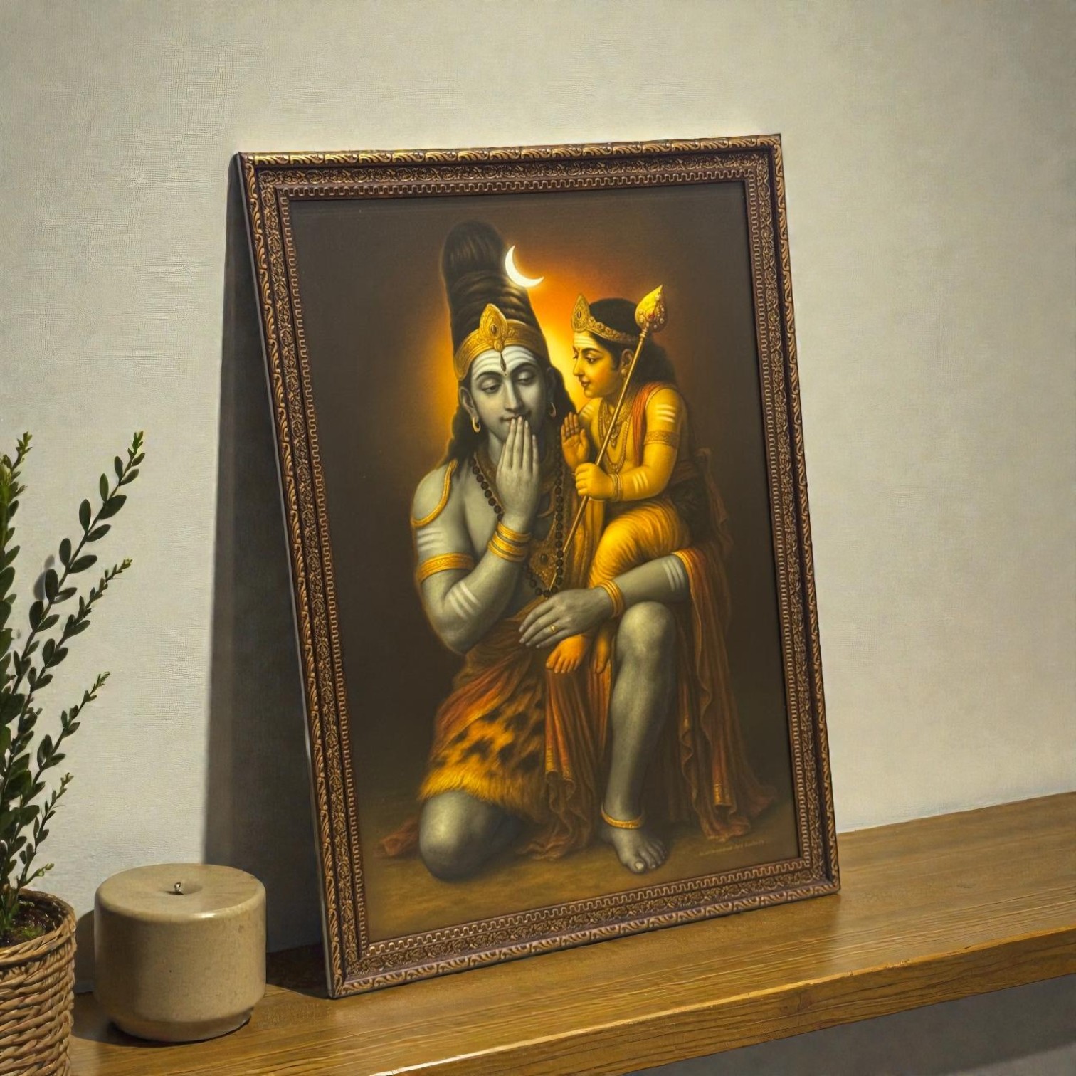 LORD SHIVA WITH MURUGAN
