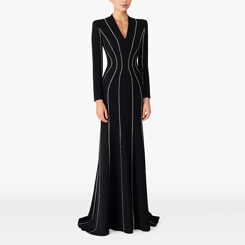 Elegant Black Evening Gown