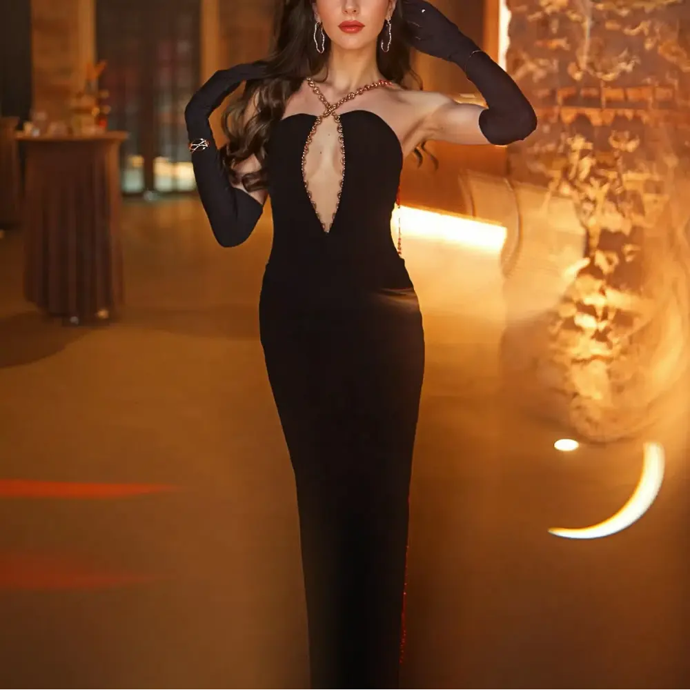 Elegant Black Evening Gown