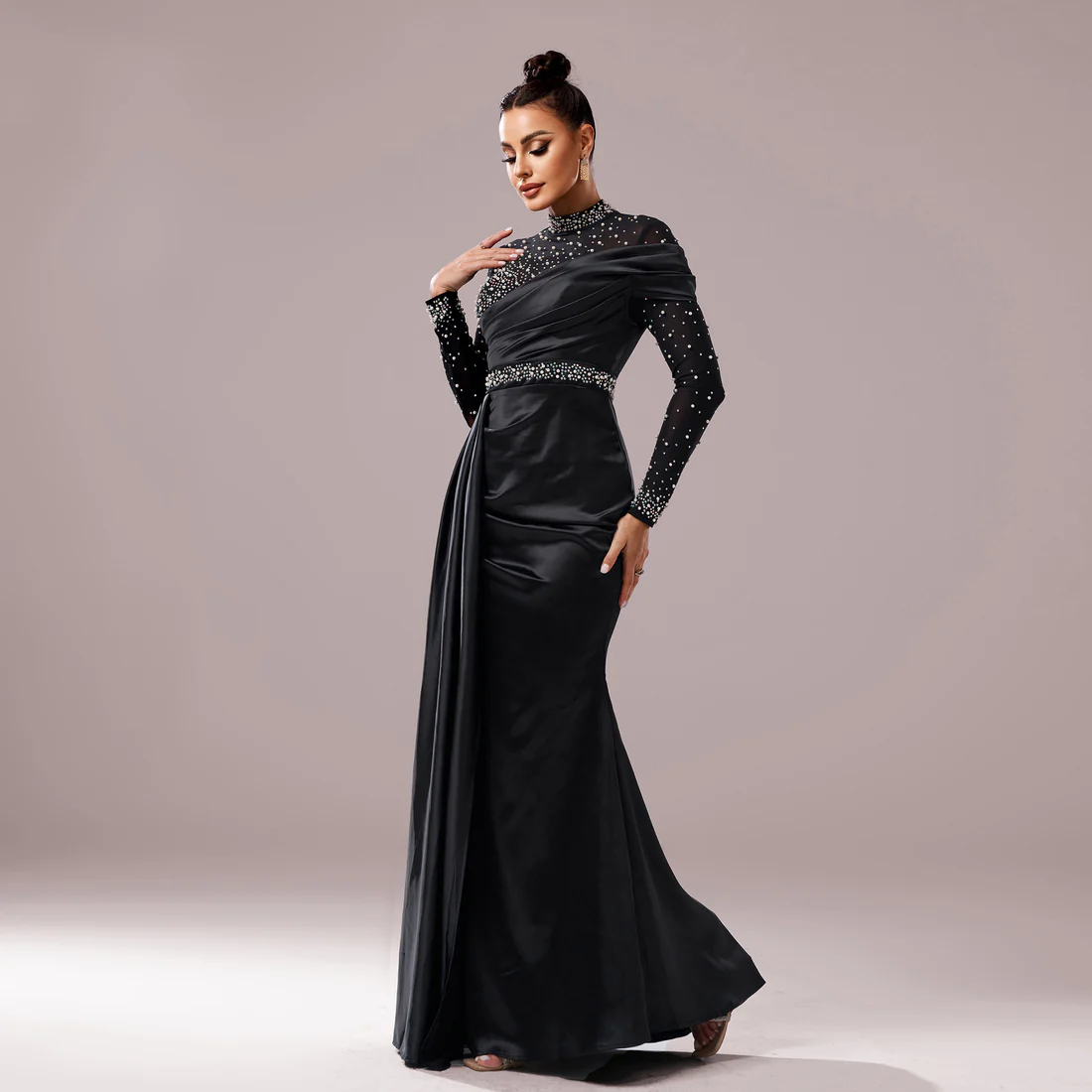Elegant Black Evening Gown