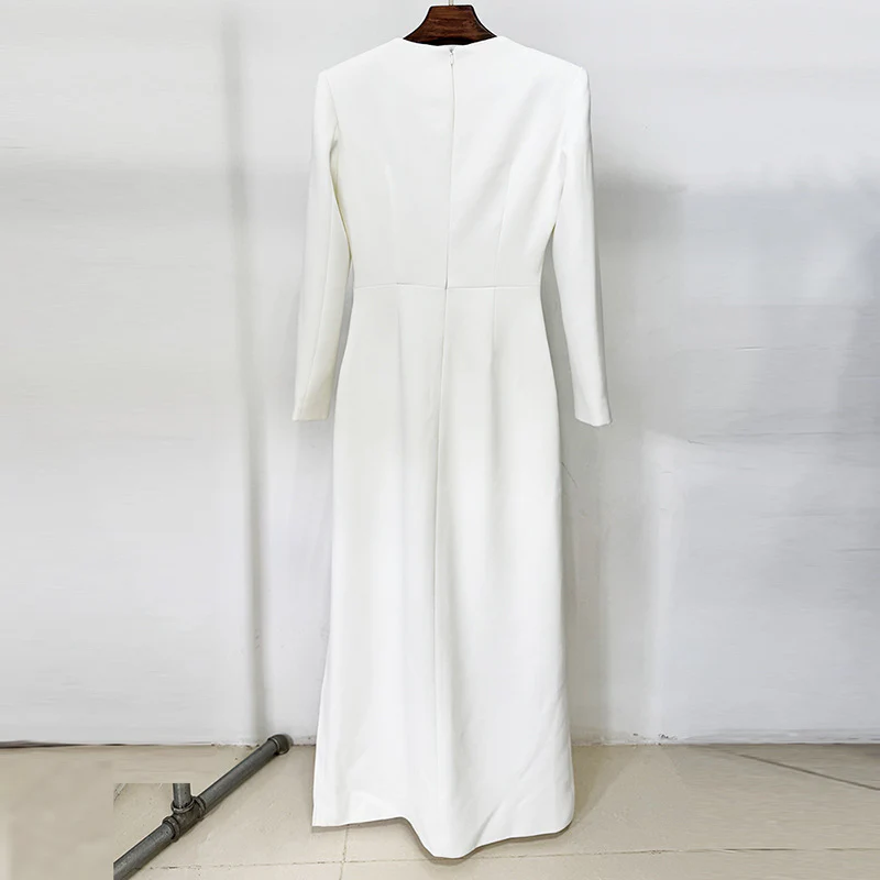 Elegant White Evening Dress