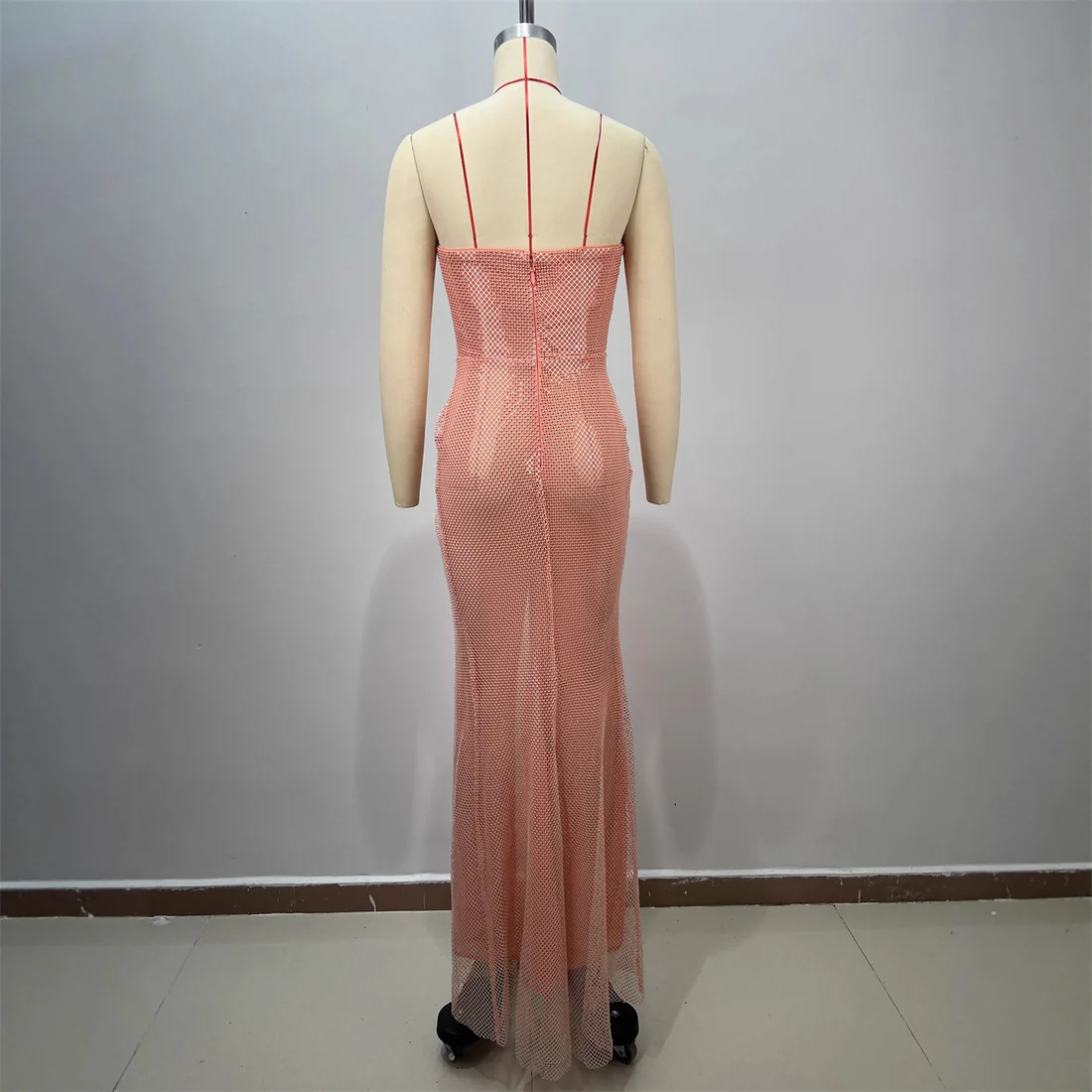 Glamorous Rose Gold Evening Gown