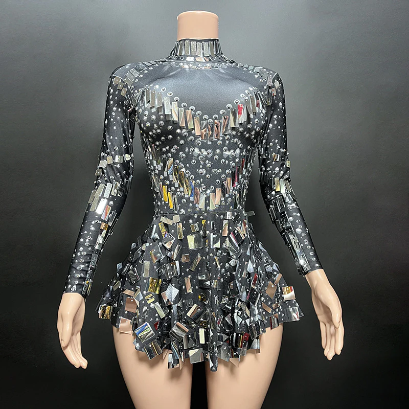 Mirror Sequin Performance Leotard