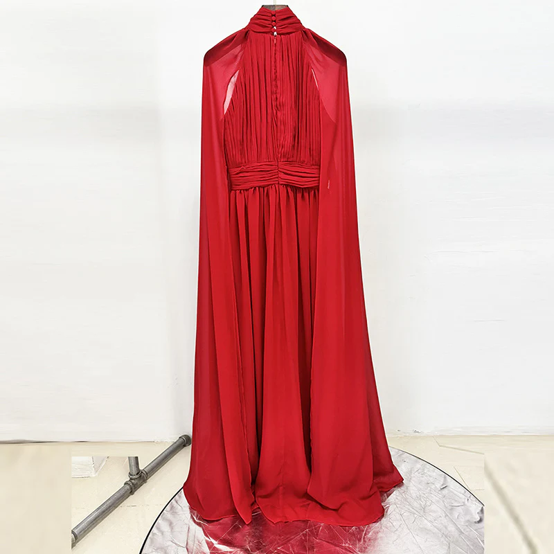 Elegant Red Evening Gown