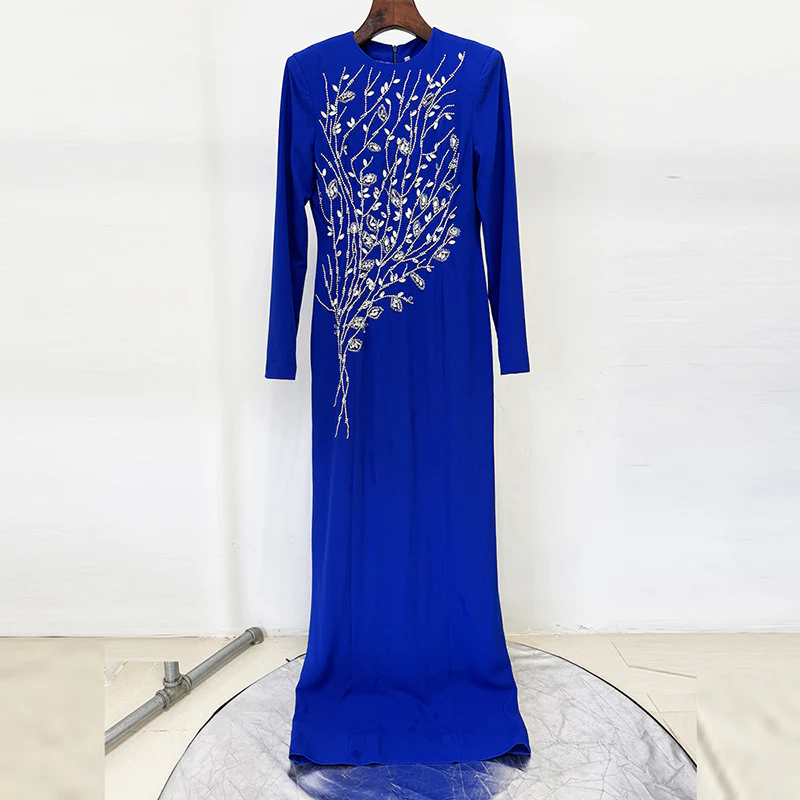 Royal  Embroidered Evening Gown