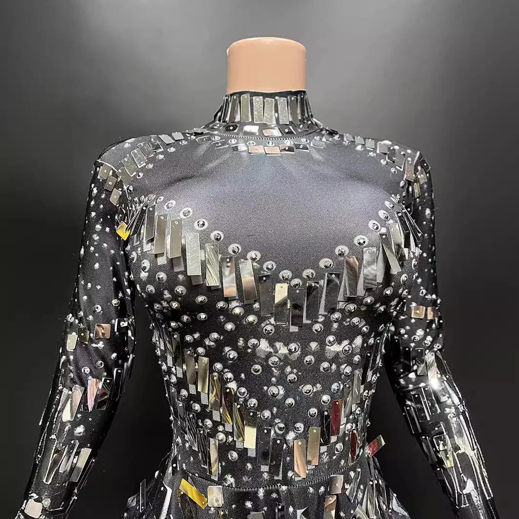 Mirror Sequin Performance Leotard