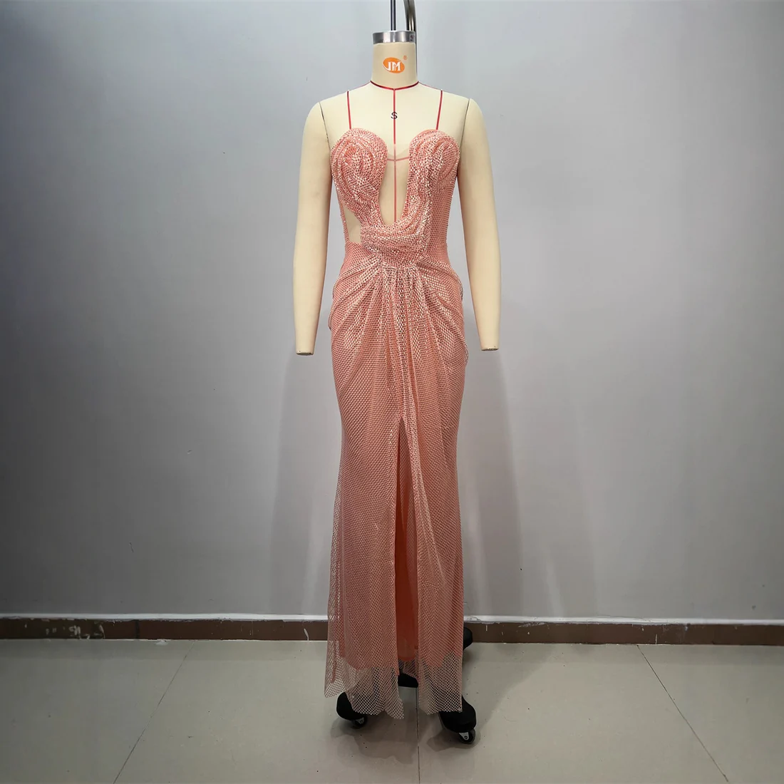 Glamorous Rose Gold Evening Gown