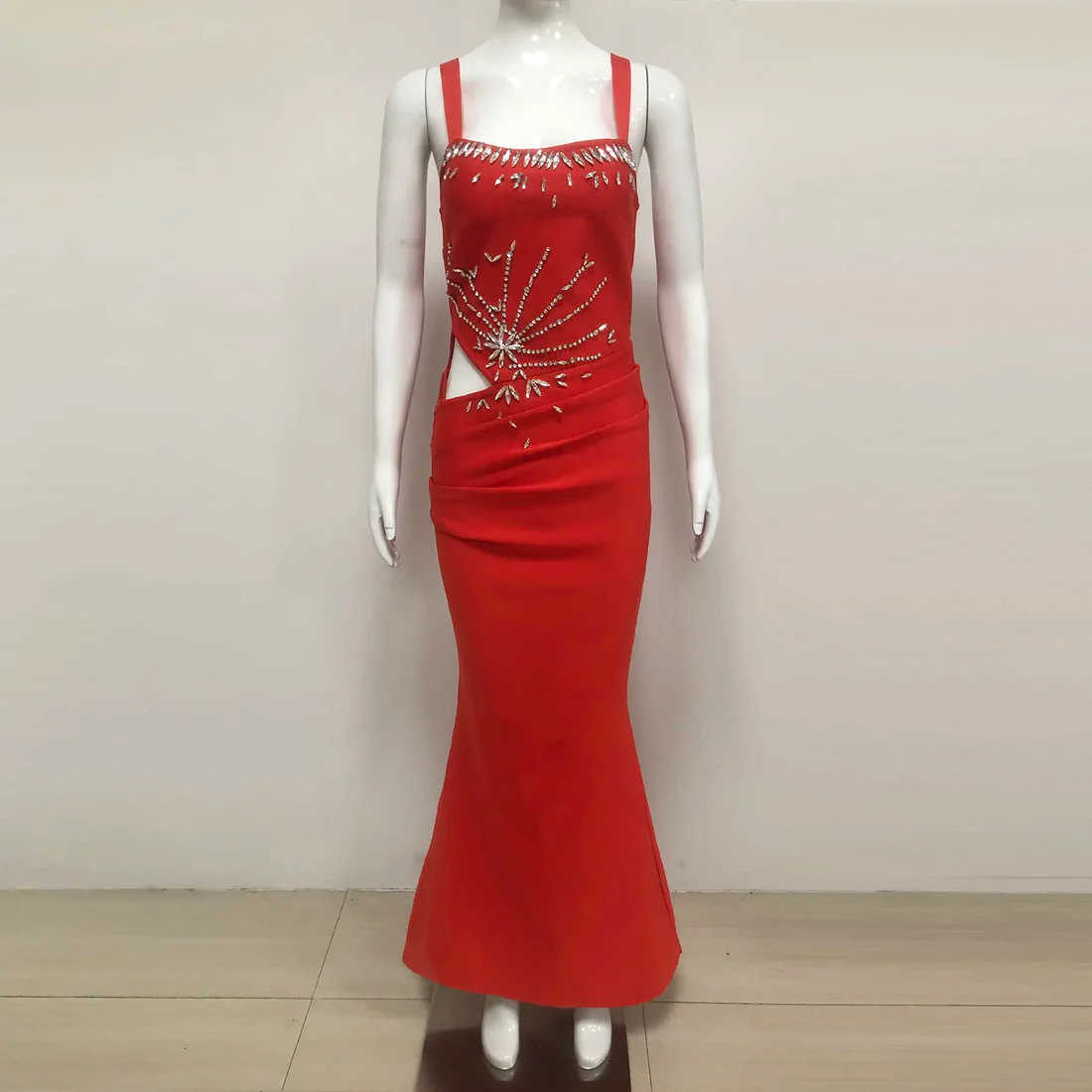 Elegant Red Evening Gown