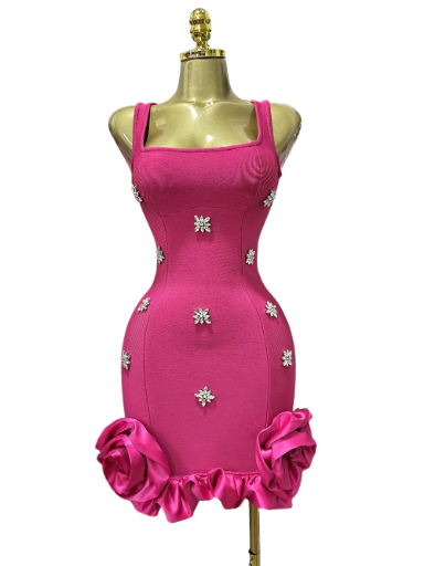 Floral Embellished Sleeveless Dresses