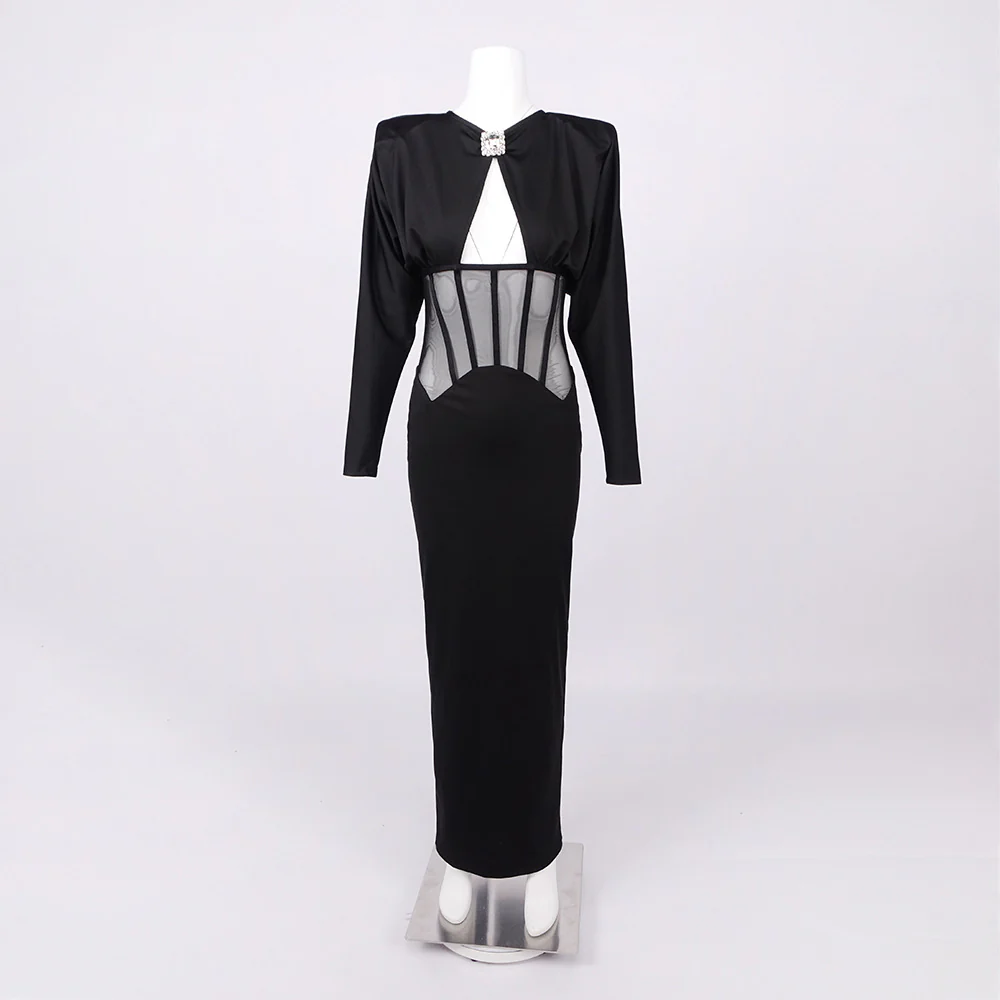 Elegant Black Evening Gown