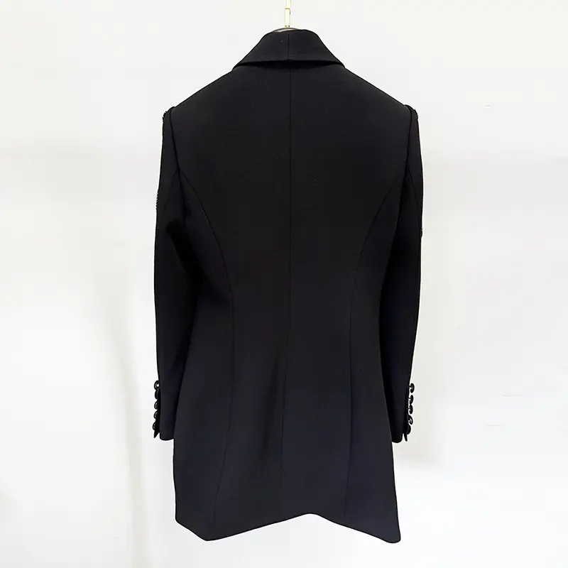 Embellished White Blazer