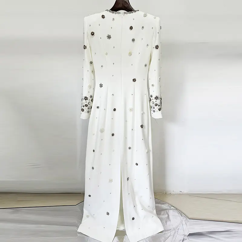 Elegant Embellished White Gown