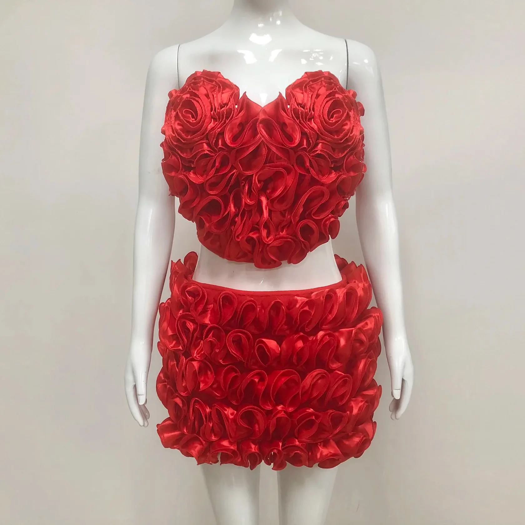 Red Floral Heart Dress