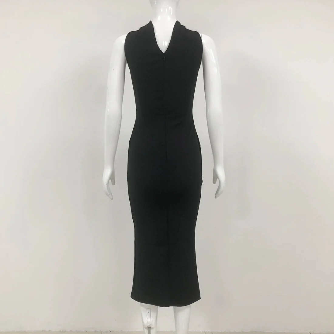 Elegant Black Cutout Dress